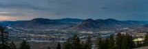 Kamloops and Thompson River Confluence at Dusk