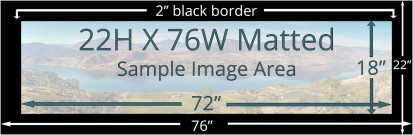 22 X 76 Matted Print 22 X 76 Matted Print